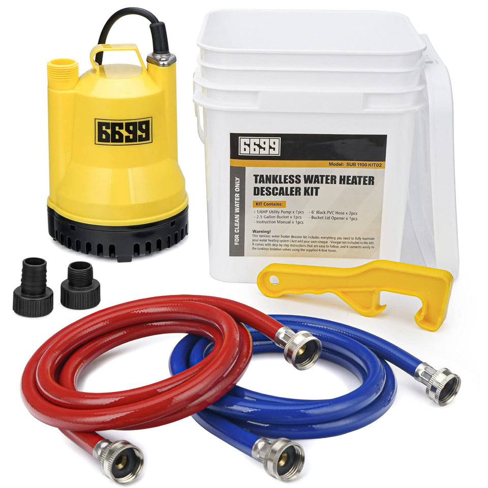 6699 tankless flushing kit submersible pump for efficient water transfer