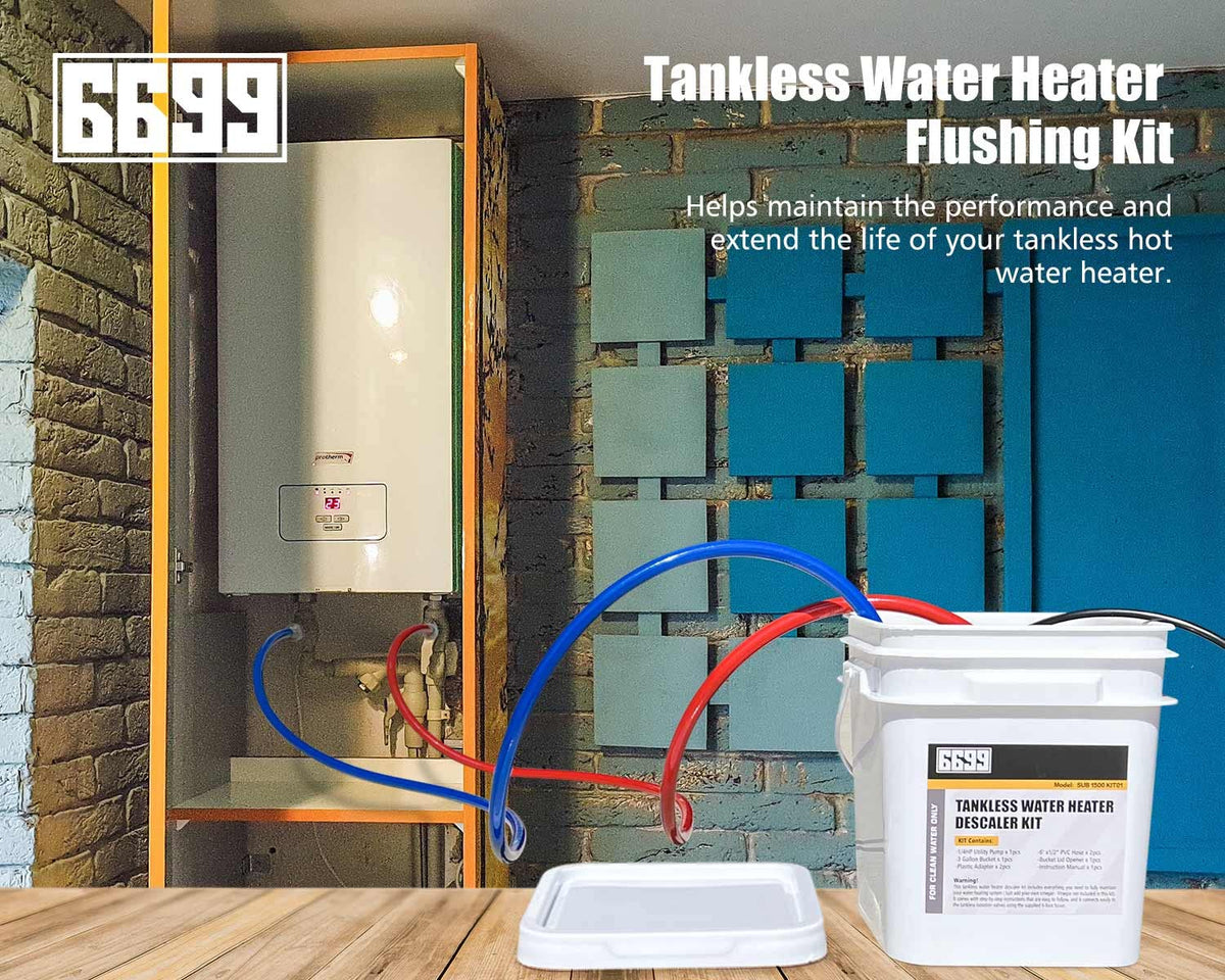6699 tankless flushing kit two adapters for easy hose connections