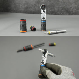 711L flex head enables maneuvering in tight spaces for obstructed fasteners.