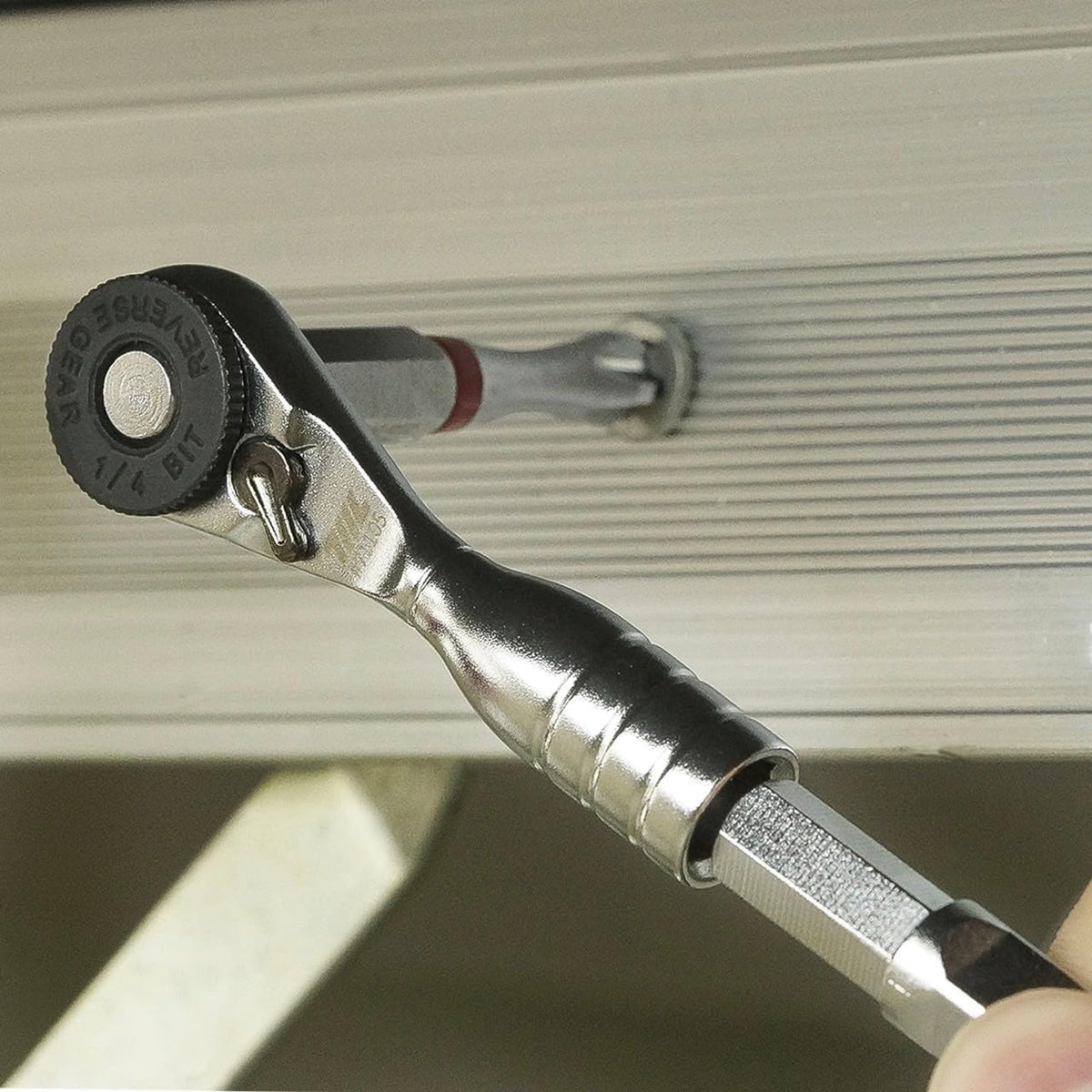 Made in Taiwan stamp on 711L mini ratchet wrench.