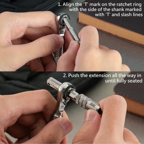 711L extension showing the 3-in-1 design for quick switching