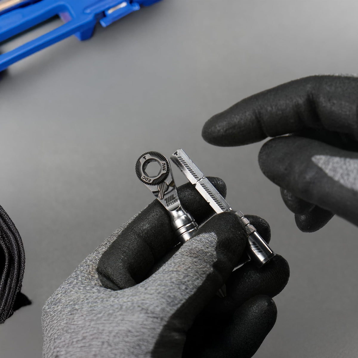 711L stainless steel construction resists corrosion in greasy workshop conditions