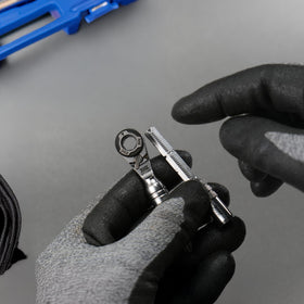 711L stainless steel construction resists corrosion in greasy workshop conditions