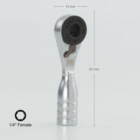 711L Mini Ratchet Wrench extended length in use for hard-to-reach bolts.