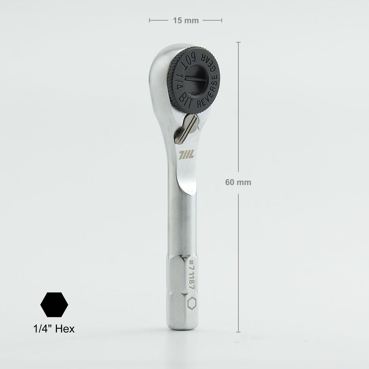 711L stainless steel construction highlights durability for tough tasks and long toolkit life.