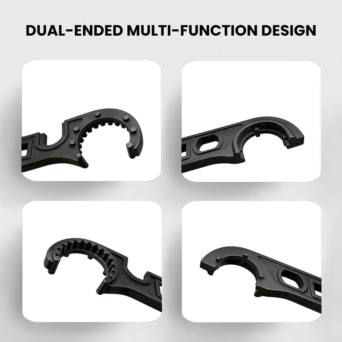 7STEEL Armorers Wrench in use demonstrates secure engagement during tightening