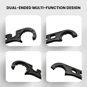 7STEEL Armorers Wrench in use demonstrates secure engagement during tightening