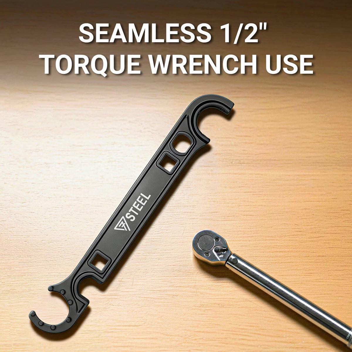 7STEEL Armorers Wrench notched grooves engagement for stable torque contact