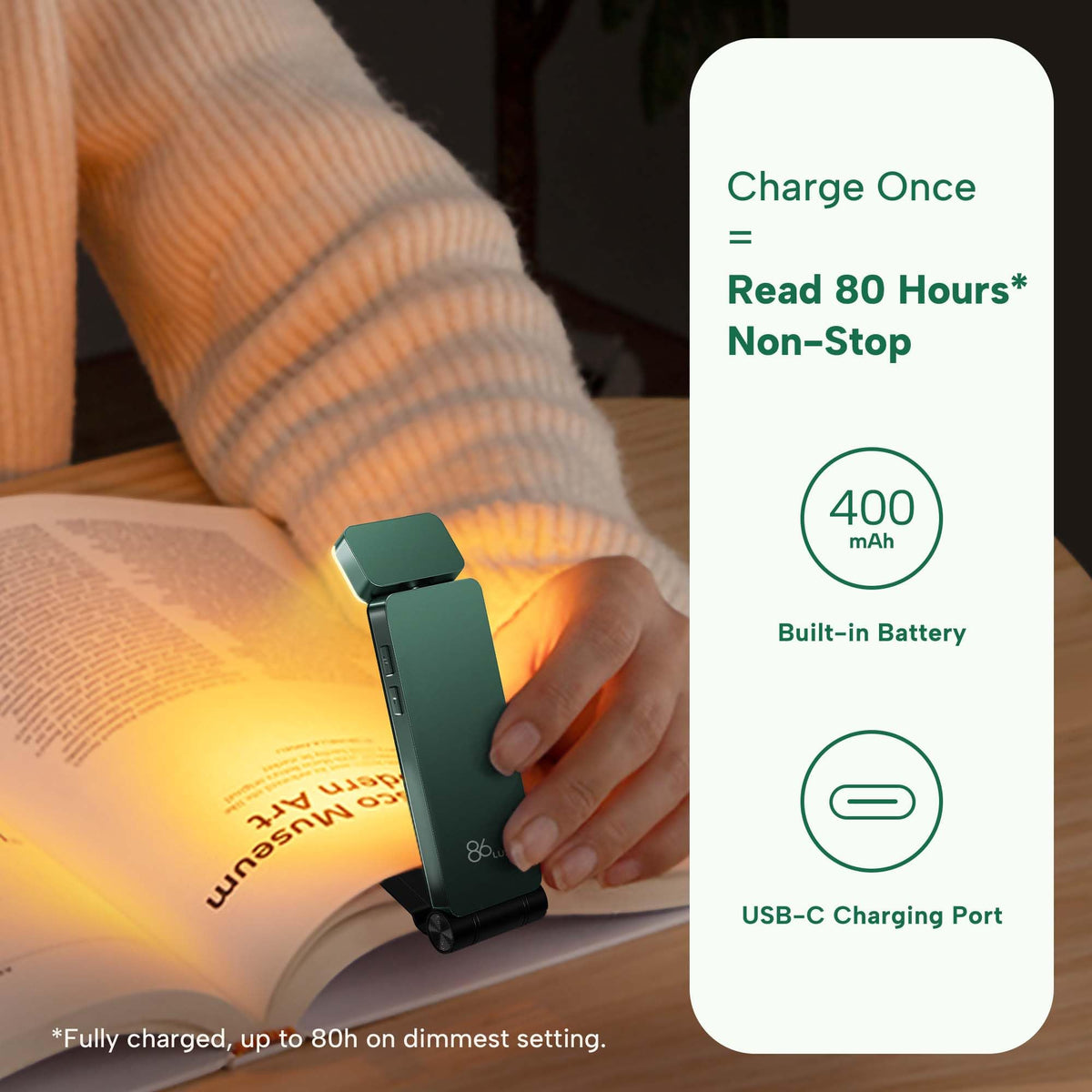 86lux flexible head directs light precisely where you need it.
