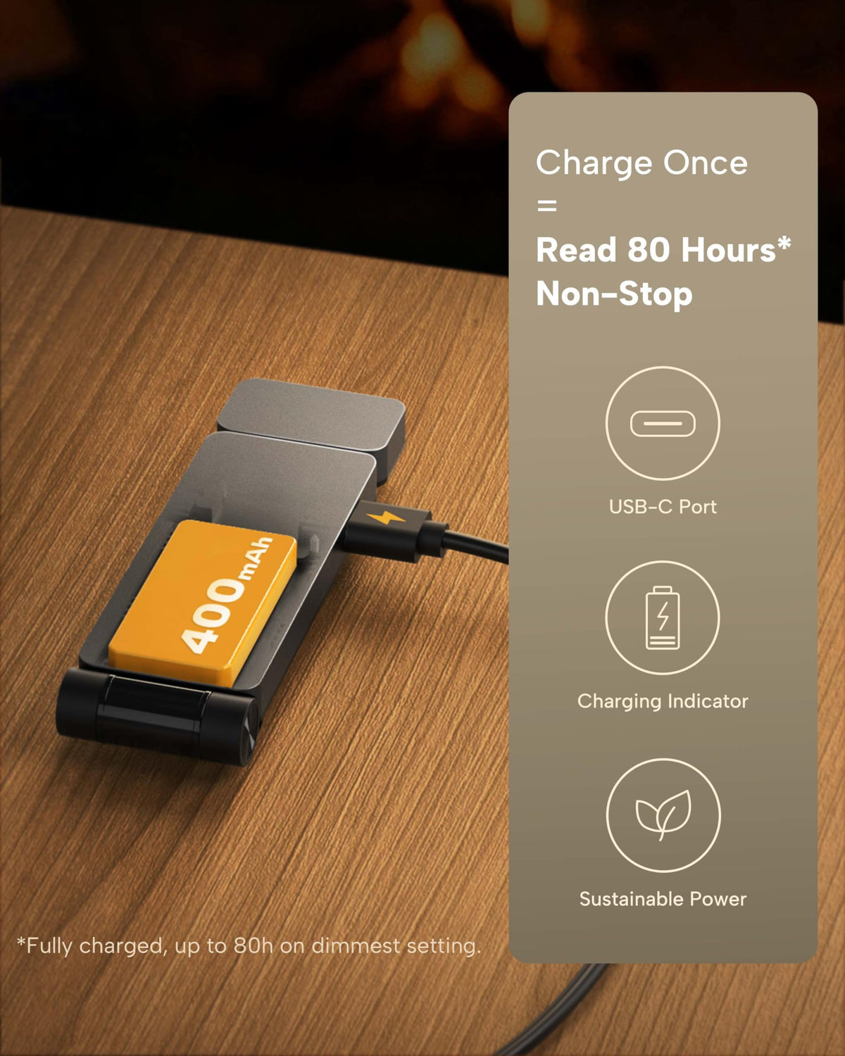 86lux book light frosted lens reduces glare for comfortable nighttime reading