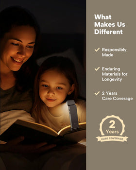 86lux book light ultralight 80 g design for easy clipping anywhere