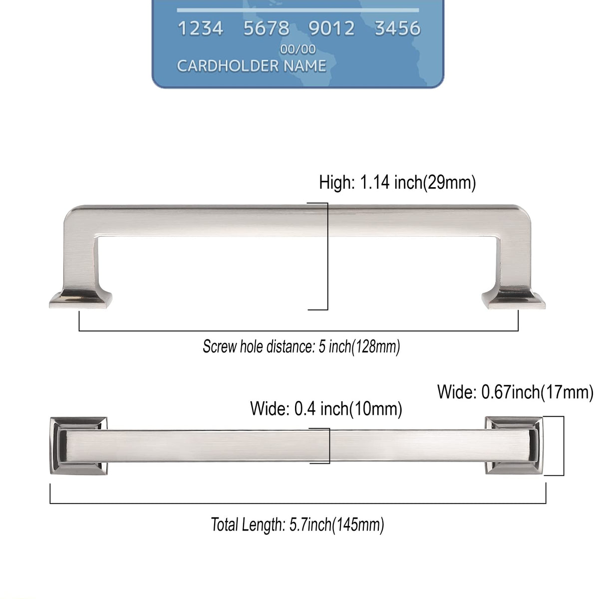 9build 10-pack cabinet pulls individually packaged to prevent scratches