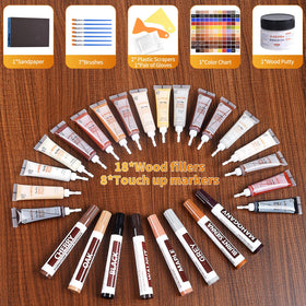 A-HEYIDA wood putty and brushes for durable, seamless restorations.