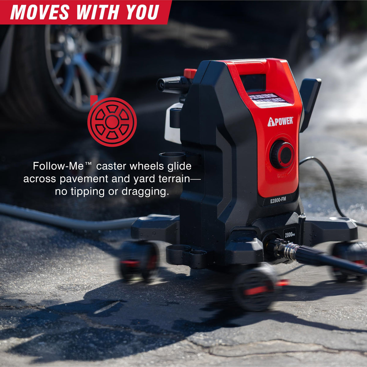A-iPower Follow Me five-nozzle set enables versatile outdoor cleaning tasks