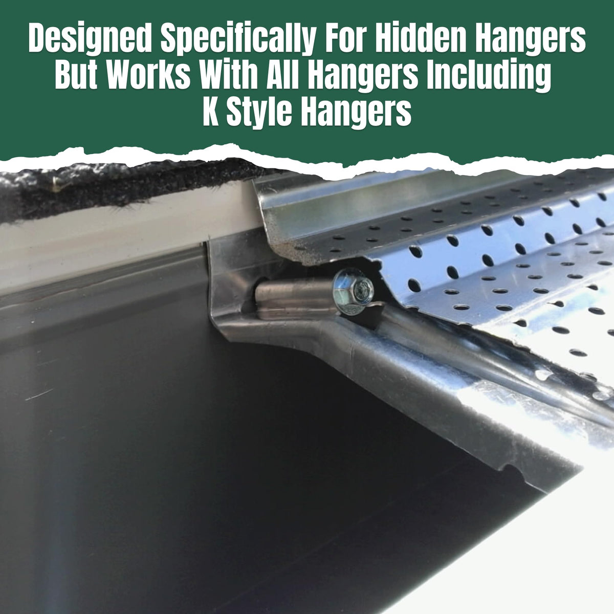 A-M Gutter Guard sits nearly invisible from ground level