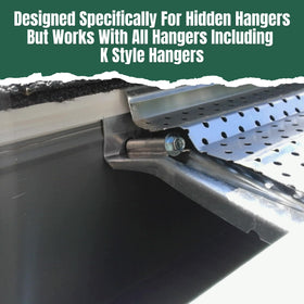 A-M Gutter Guard sits nearly invisible from ground level