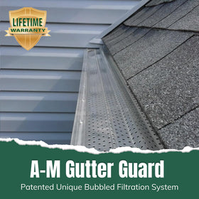 A-M Gutter Guard provides durable debris protection for long-lasting gutters