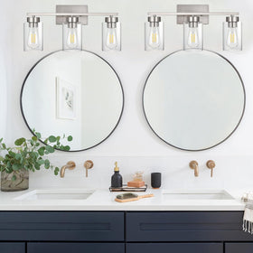 A1A9 brushed nickel anti-rust finish suitable for humid spaces