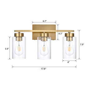 A1A9 clear glass shades bring modern style and soft light diffusion.