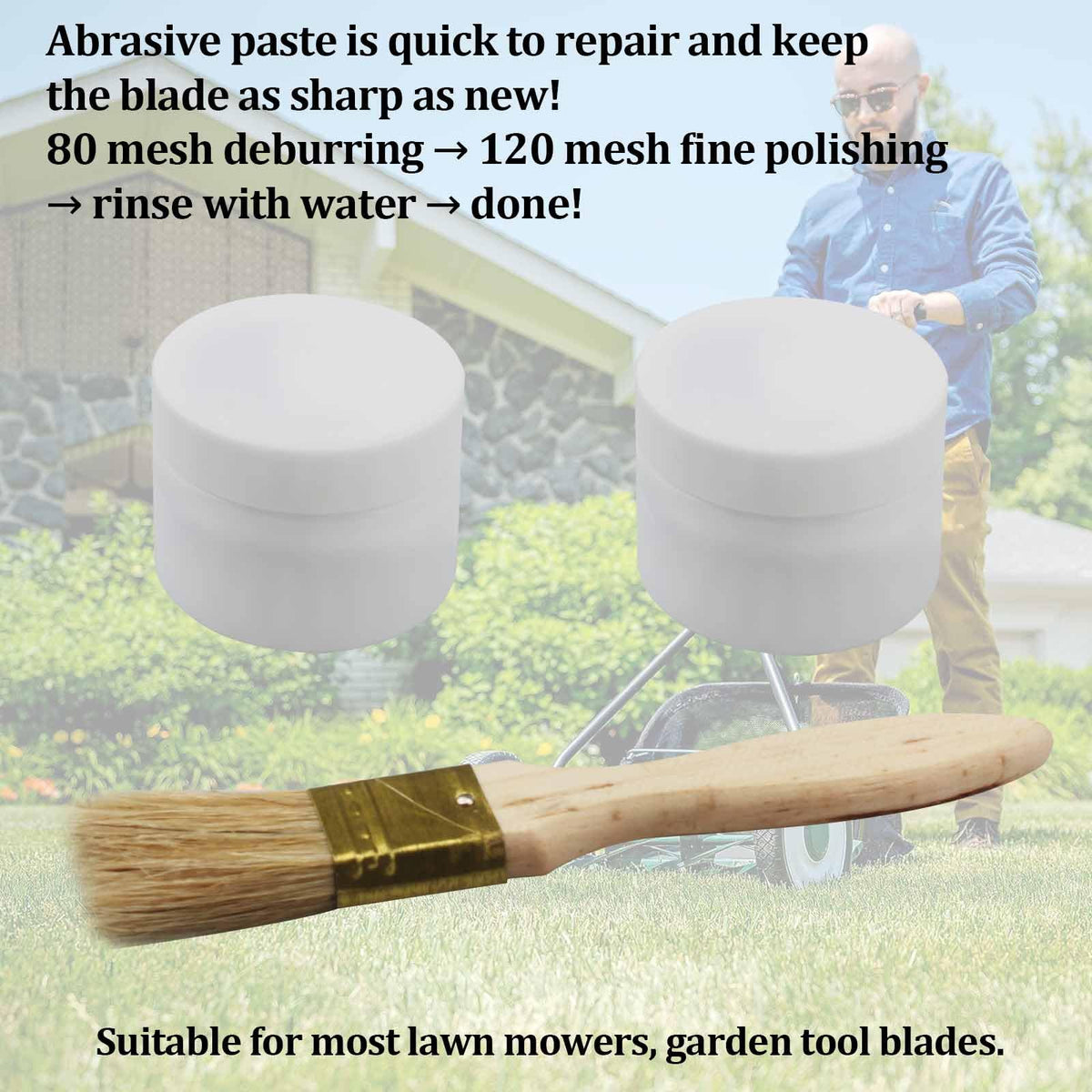 AAAQQ 120-grit compound jar for fine finishing and smoothing