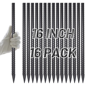 AAGUT 16-inch rebar stakes pack secures ground reliably for outdoor setups.