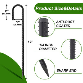 AAGUT J-hook stake close-up showing strong rope and strap grip