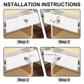 A AIRMACHIN lock mounts easily from the back for DIY installation