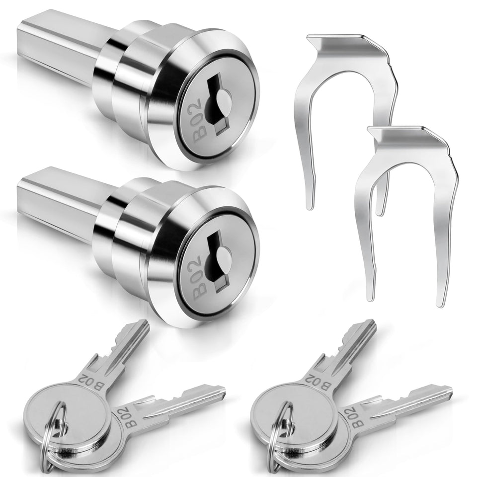 A AIRMACHIN silver universal toolbox lock front view shows versatile compatibility