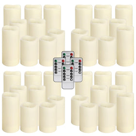 Aamdkcyu three-size candles (4in, 5in, 6in) for varied displays