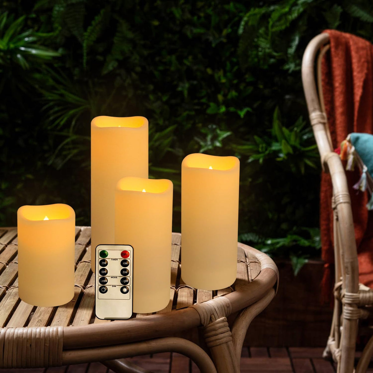 Aamdkcyu safe, flame-free candles ideal for homes