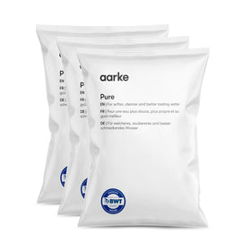 Aarke Pure granules poured into the cartridge for improved filtration