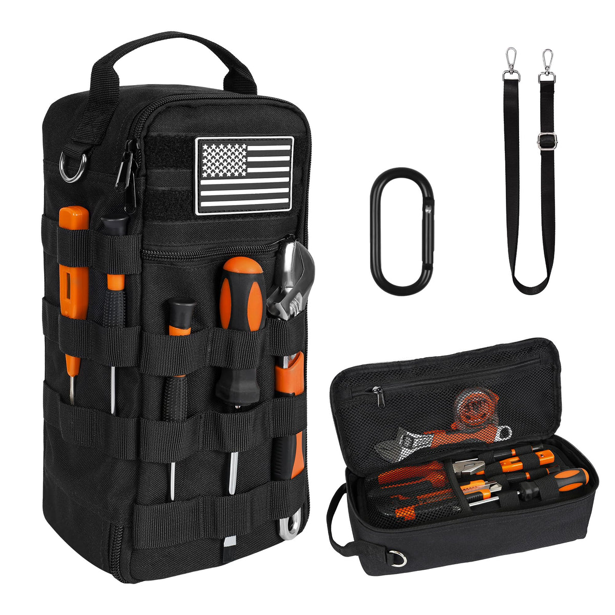 AASTT 13-Inch tool bag front view for quick on-site access.