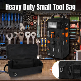 AASTT 13-Inch tool bag water-resistant material protects tools outdoors.