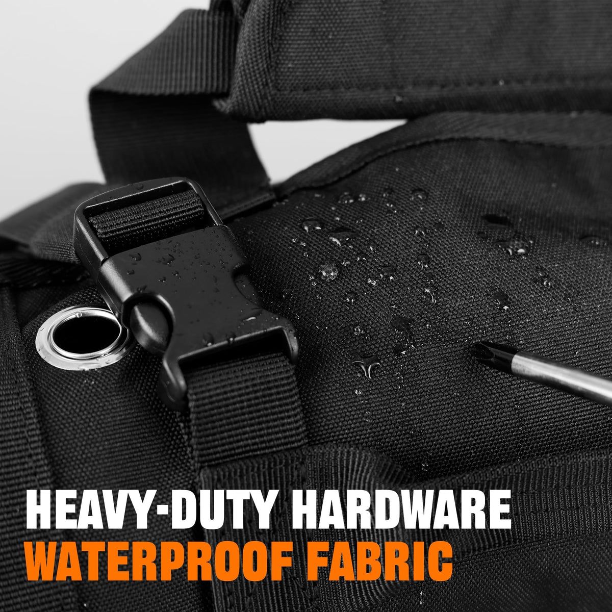 AASTT buckle closure and carry handle secure the roll for transport