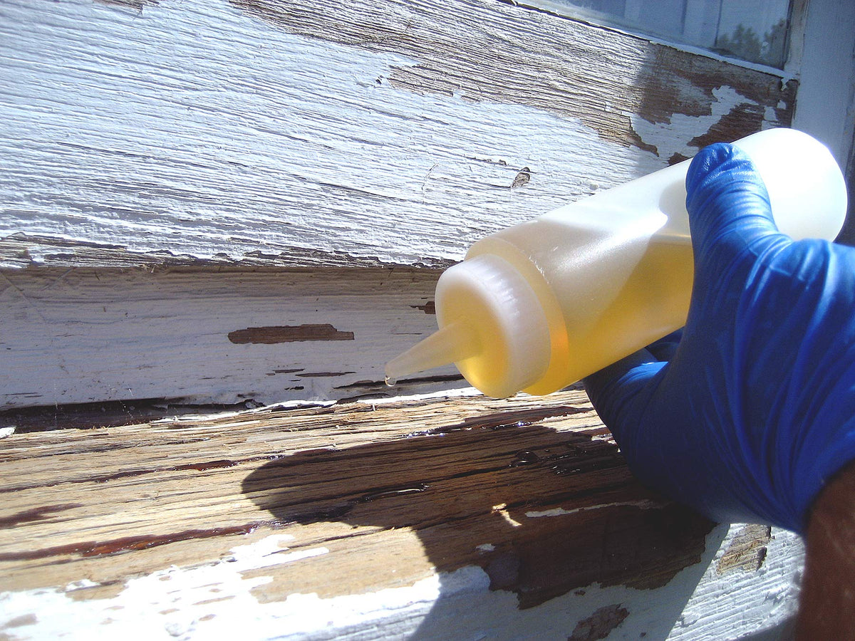 Finished repair using LiquidWood shows seamless integration and longevity.