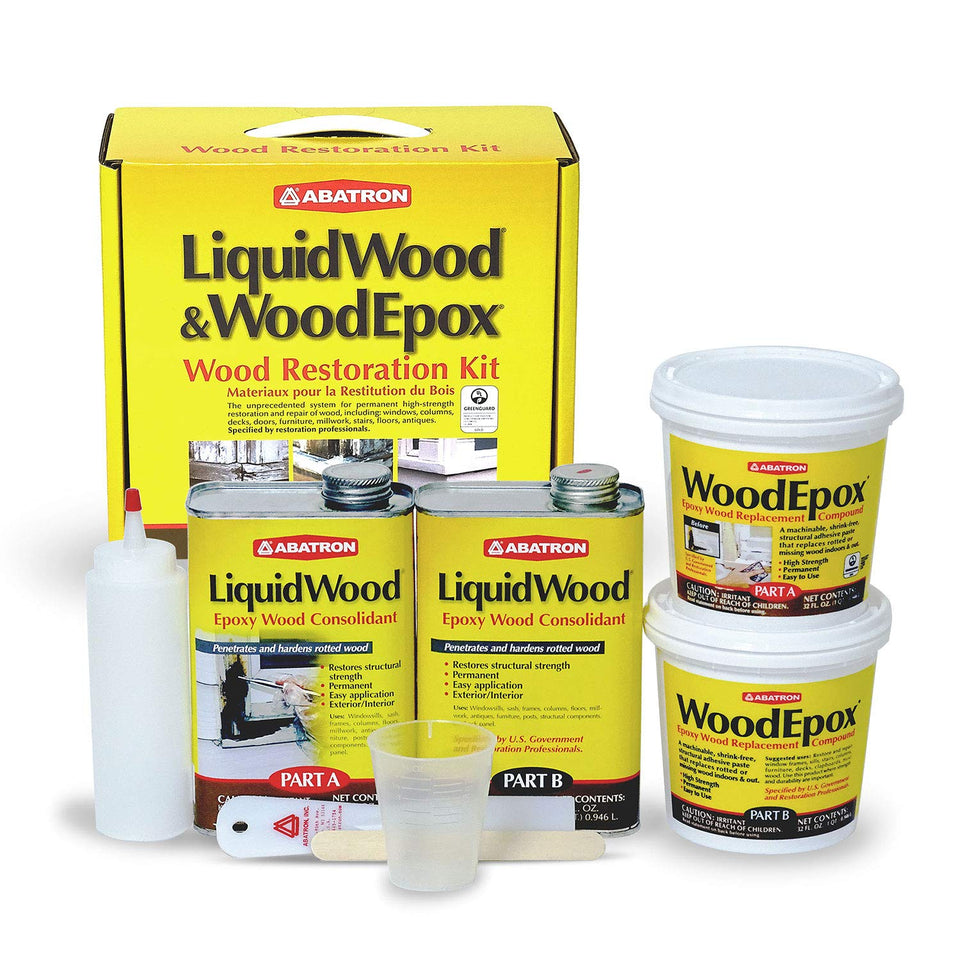 Abatron Wood Restoration Kit 4qt package for durable home repairs.