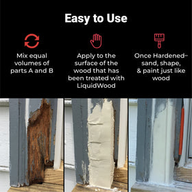 Abatron WoodEpox repairing sills and thresholds with weather-resistant filler
