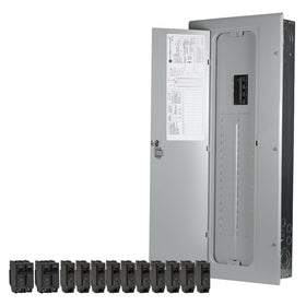 ABB TM3220CCU2K interior view highlighting 32 spaces and 40 circuits for organized wiring