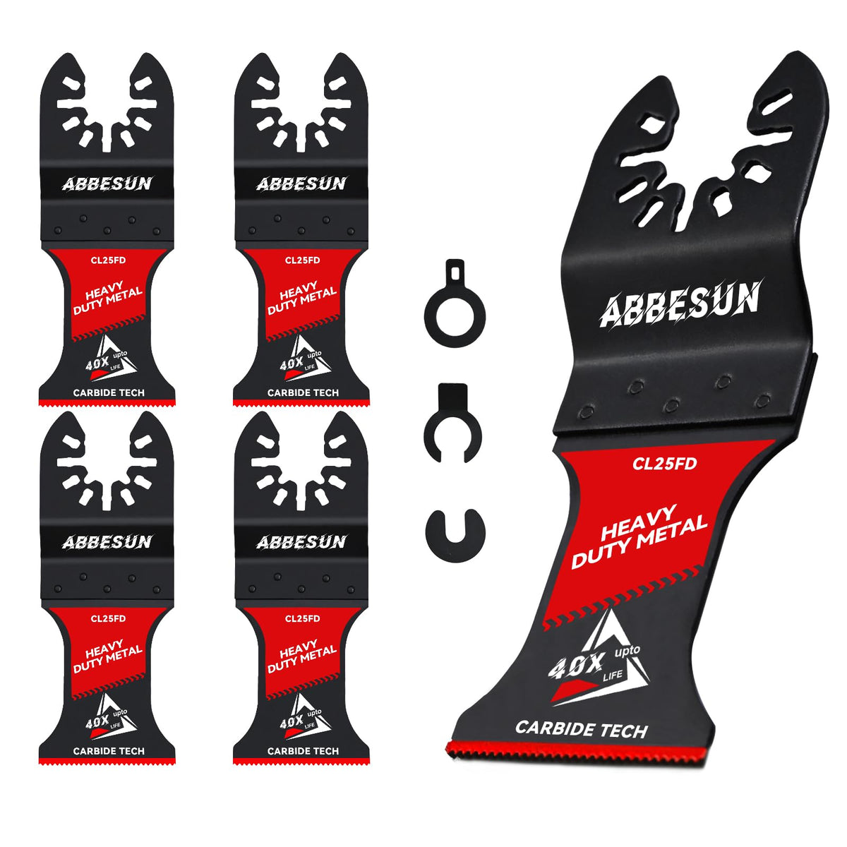 Abbesun carbide oscillating blade nails-cutting for durable, clean cuts