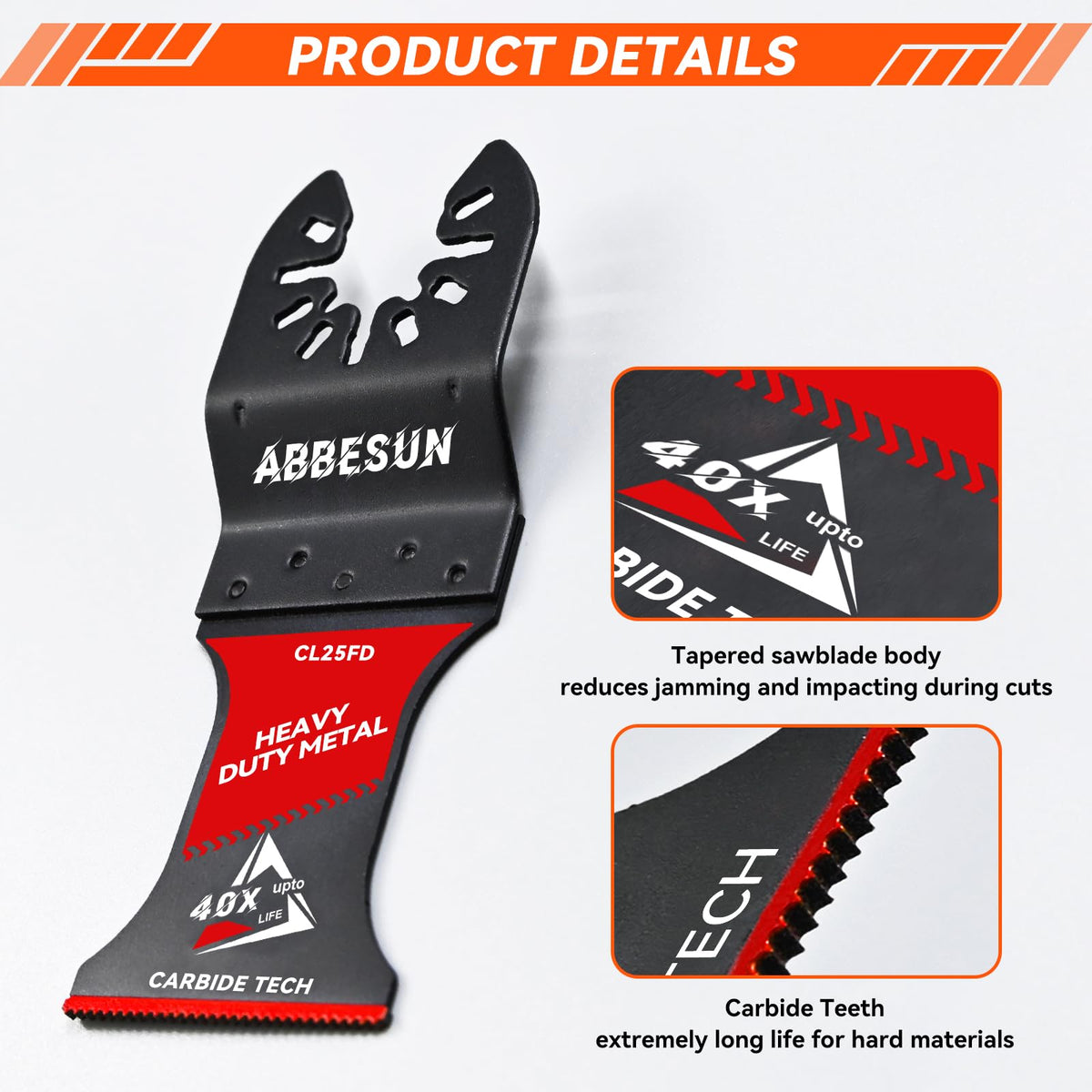 Abbesun carbide oscillating blade universal compatibility with many brands