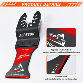 Abbesun carbide oscillating blade universal compatibility with many brands