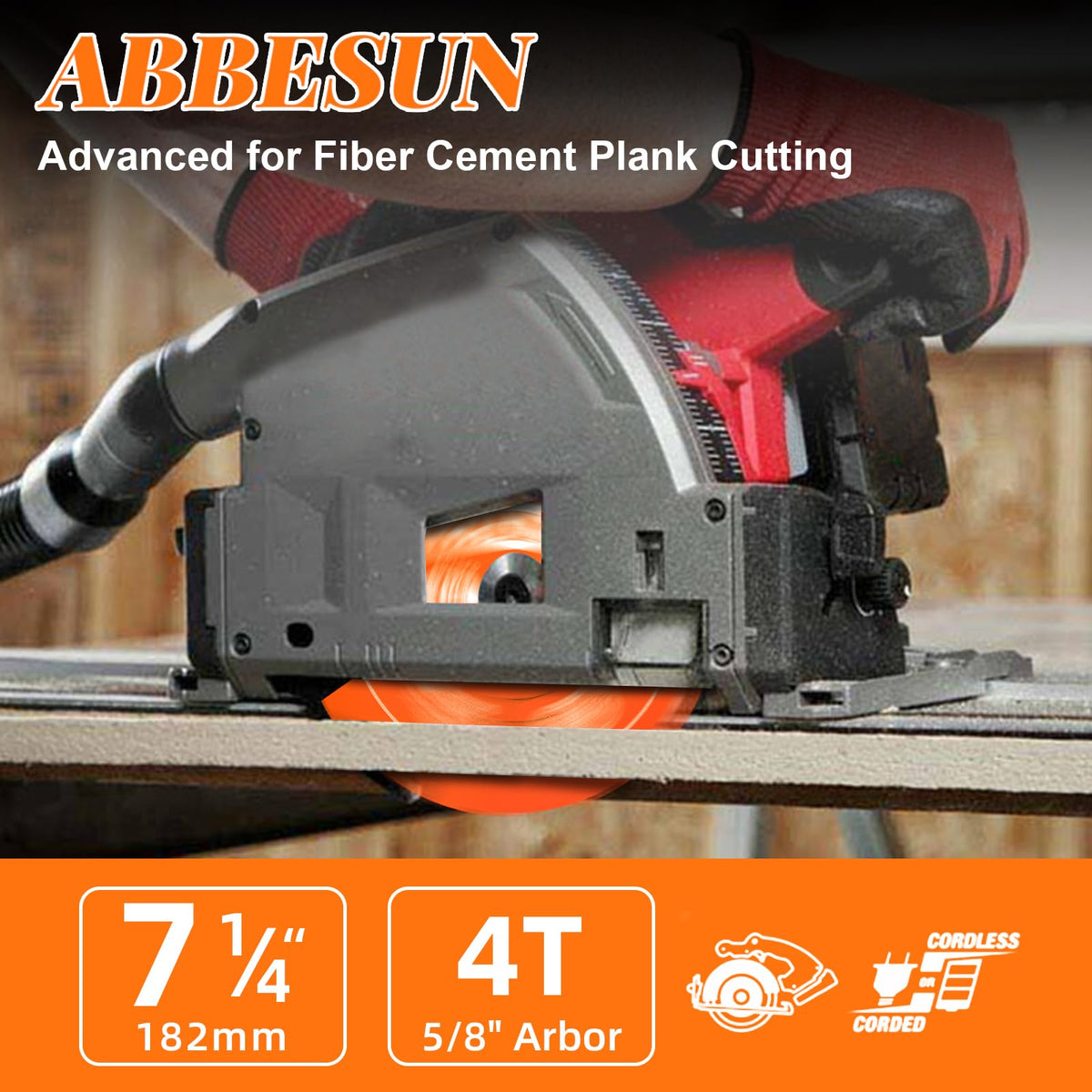 Abbesun D0704DH blade with PCD tips for wear resistance