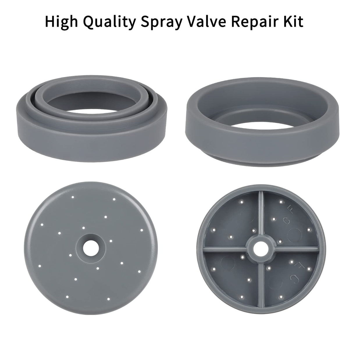ABBORAUNT gray kit packaging displays 3 spray faces and bumpers for replacement.