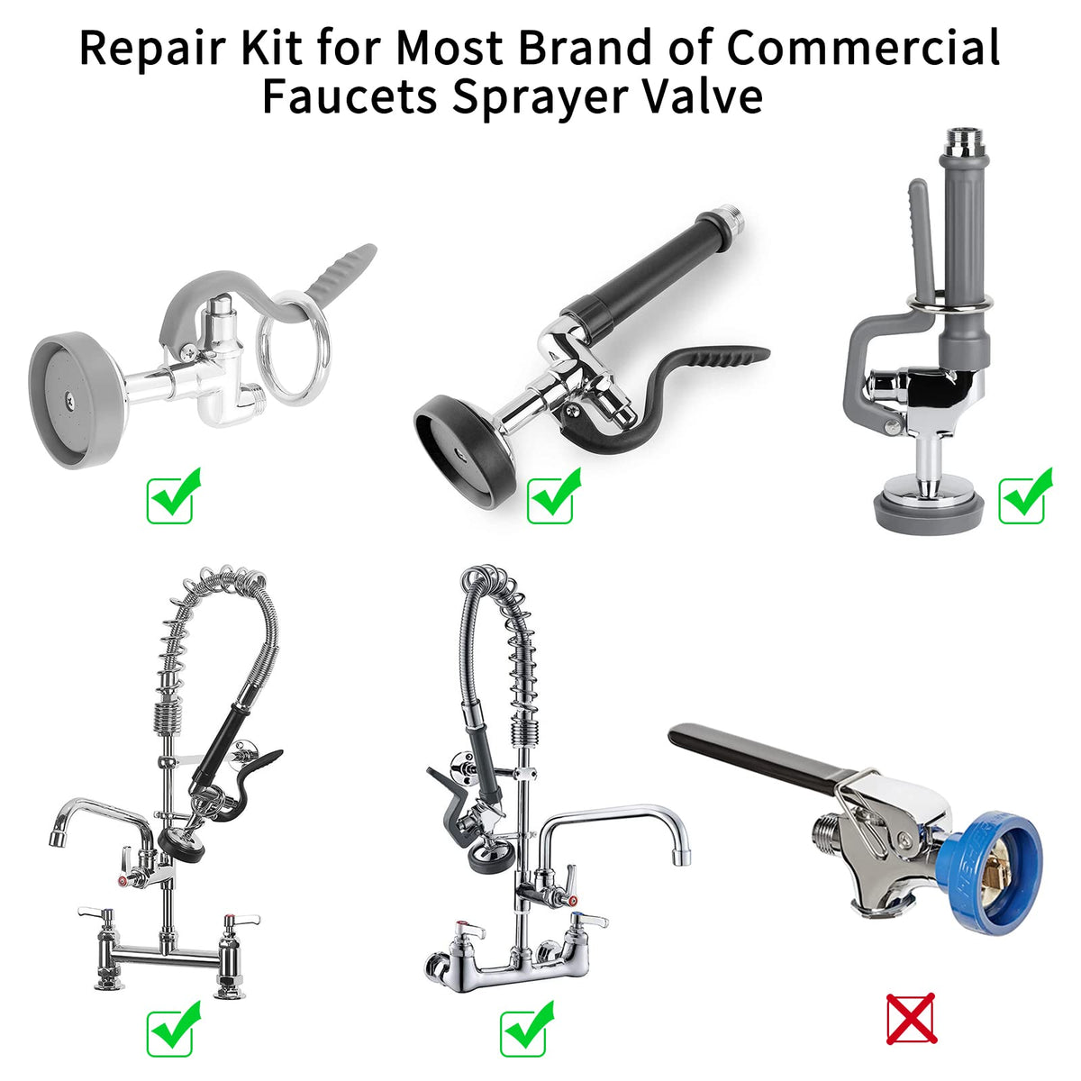 ABBORAUNT gray spray face bumper kit ensures durable attachment for long use.