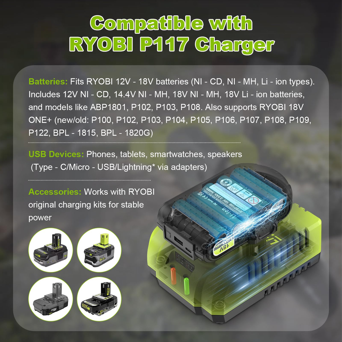 Abeden P117 cooling duct keeps charging temperature steady