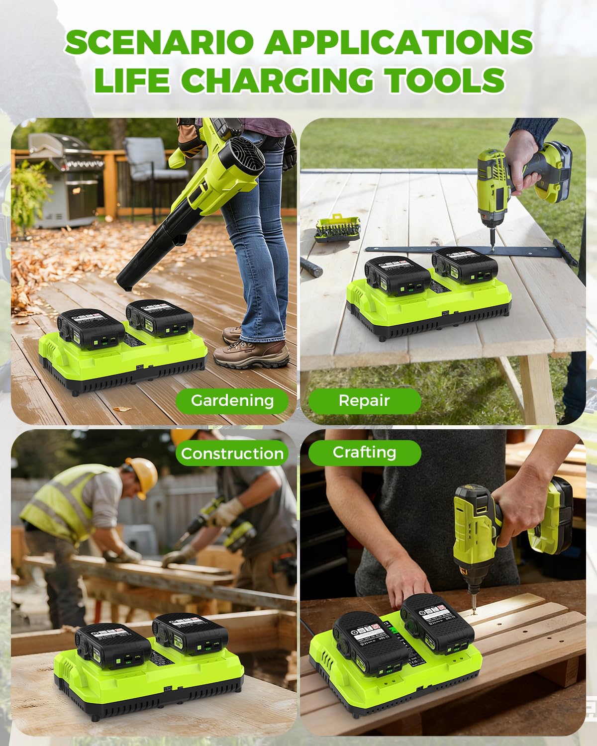 Abeden Ryobi charger safety protections guard batteries during charging.