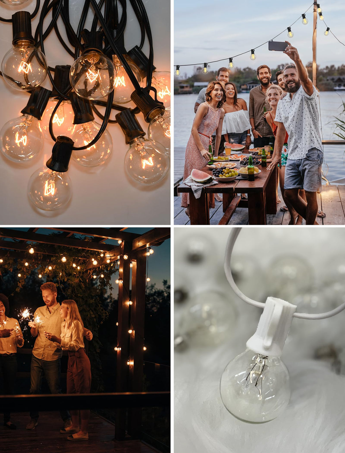 Abeja G40 UL-listed bulb ensuring reliable indoor and outdoor use.