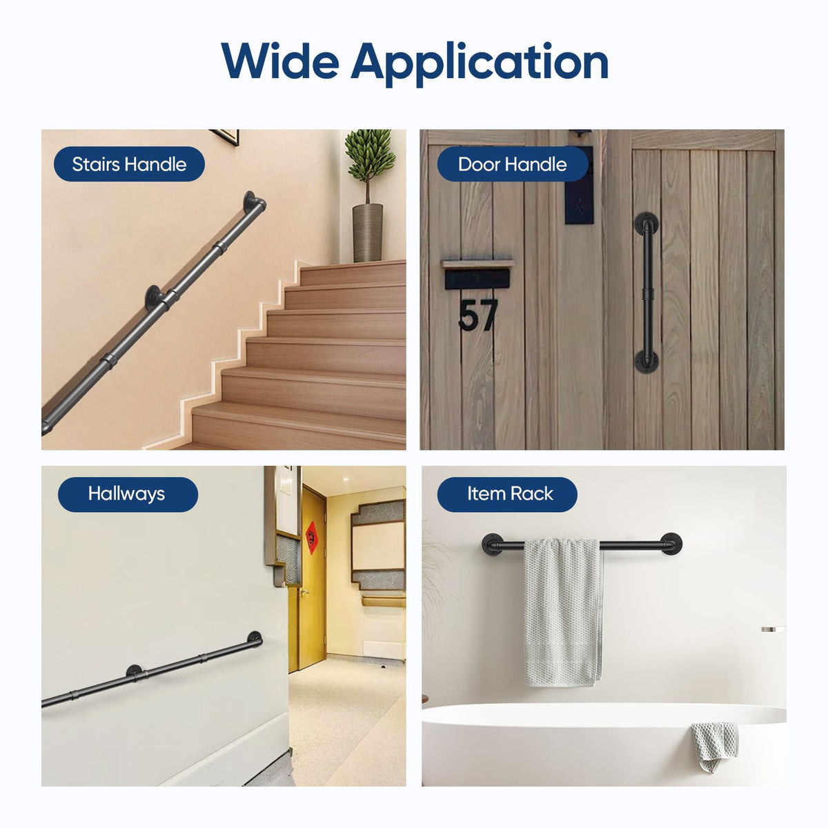 Abiglifty porch deck handrail on steps, ideal for safer outdoor access