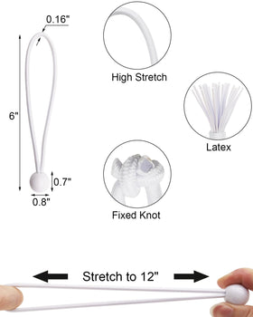 Close-up of ABINLIN rope material highlighting latex elasticity.