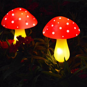 Abkshine mushroom lights 16ft string helps line walkways with charming glow